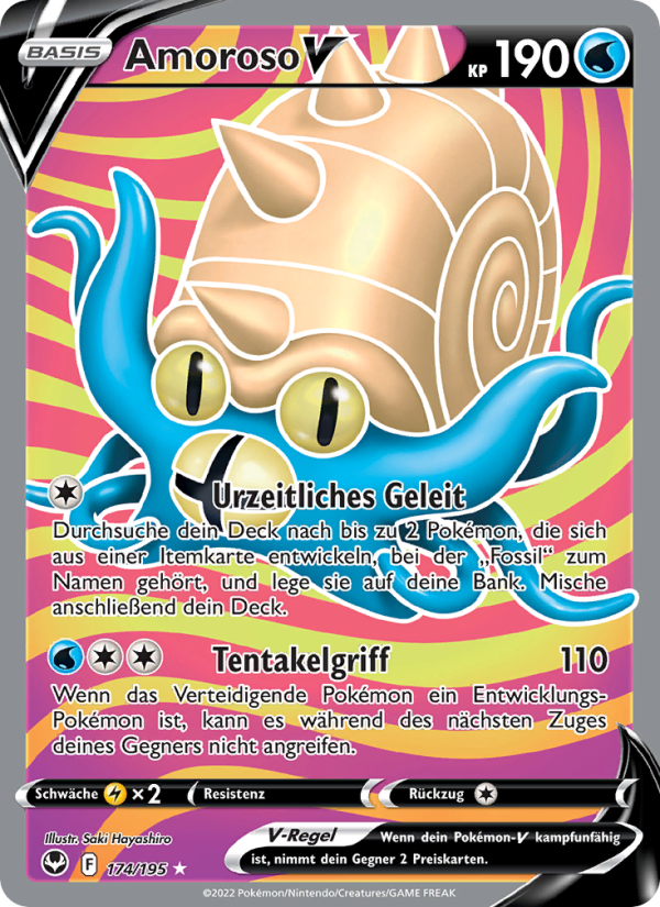 Amoroso V 174 — Silberne Sturmwinde (German Pokémon TCG card)