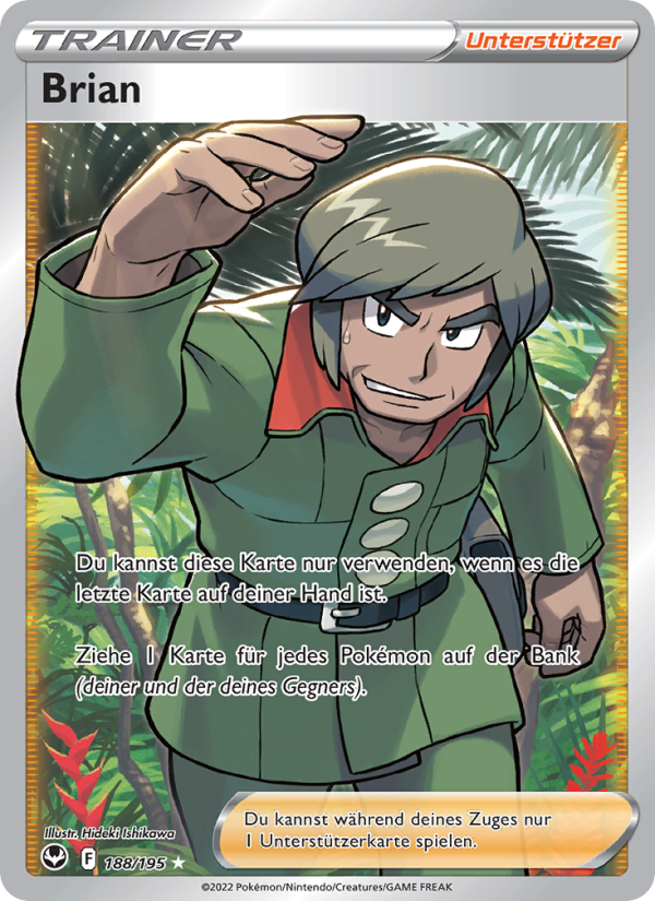 Brian 188 — Silberne Sturmwinde (German Pokémon TCG card)