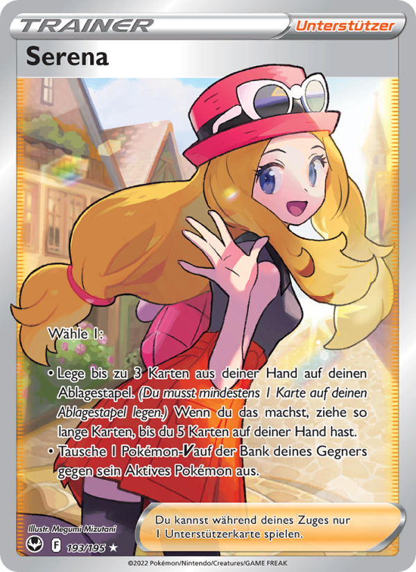 Serena 193 — Silberne Sturmwinde (German Pokémon TCG card)