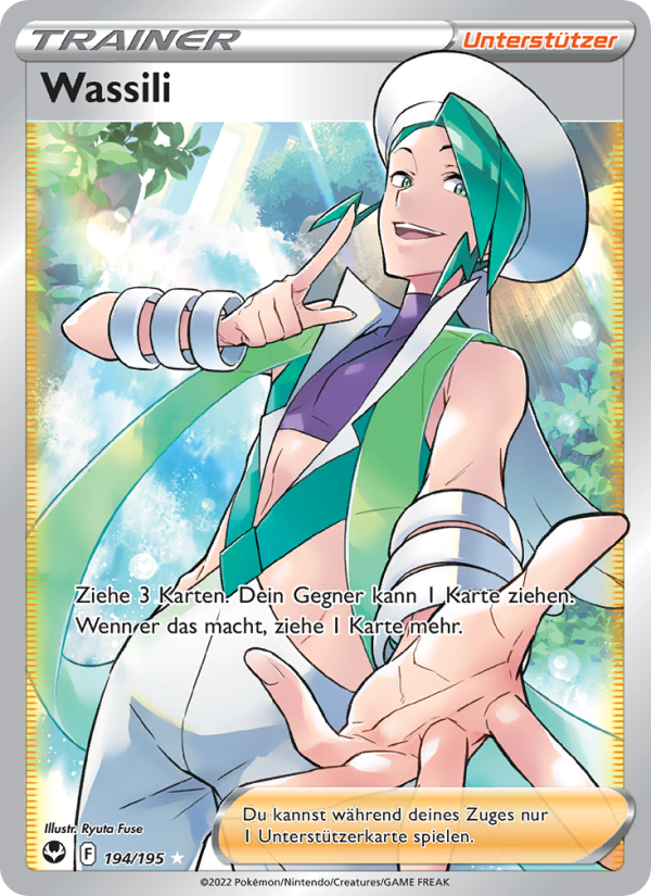 Wassili 194 — Silberne Sturmwinde (German Pokémon TCG card)
