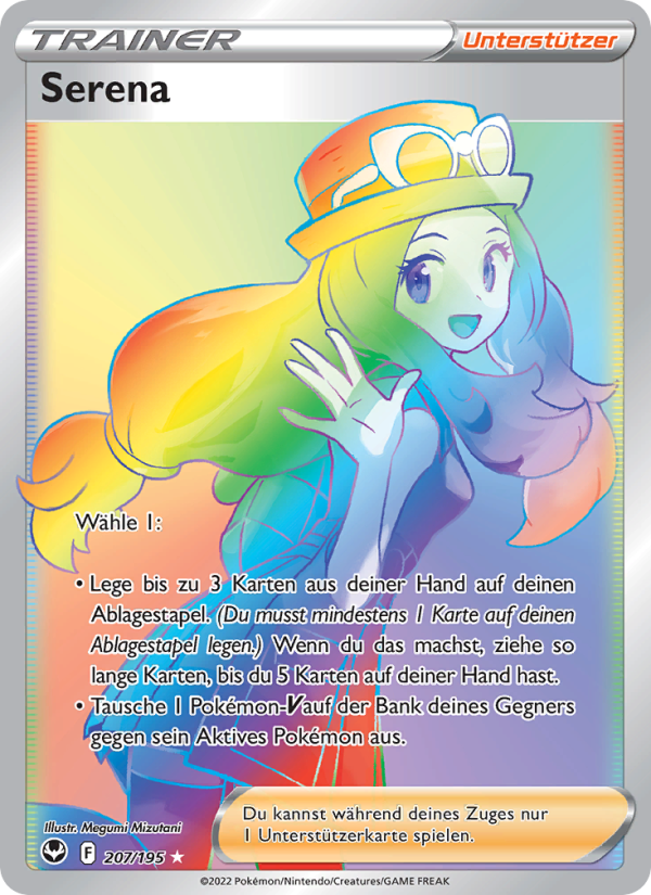 Serena 207 — Silberne Sturmwinde (German Pokémon TCG card)