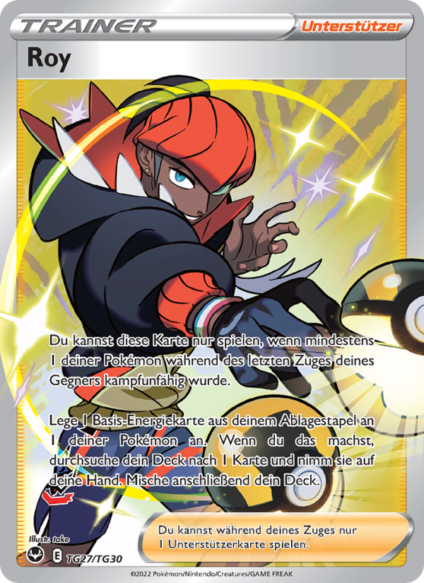 Roy TG27 — Silver Tempest (German Pokémon TCG card)