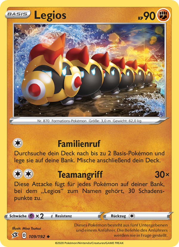 Legios 109 — Clash der Rebellen (German Pokémon TCG card)