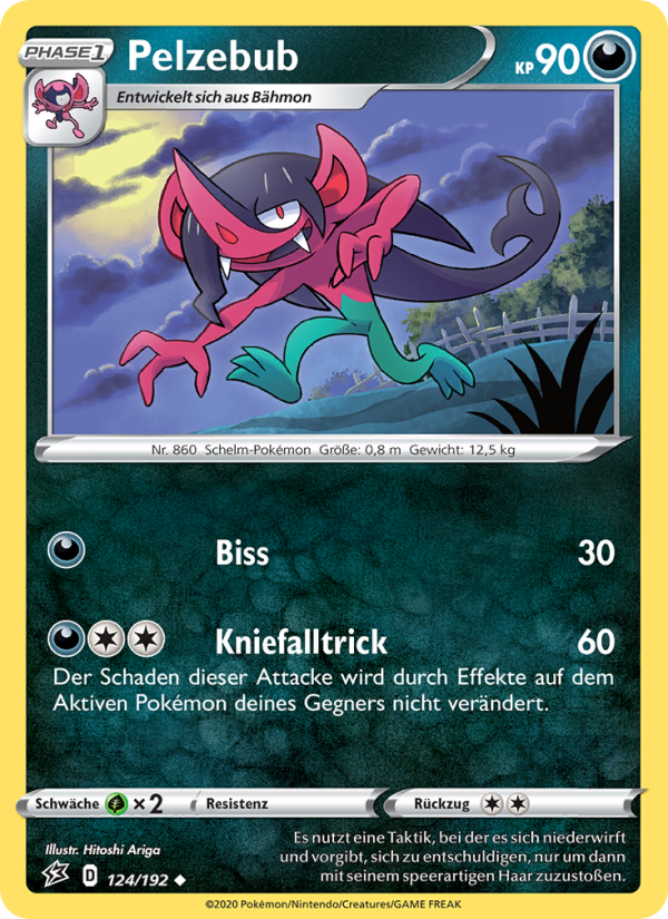 Pelzebub 124 — Clash der Rebellen (German Pokémon TCG card)