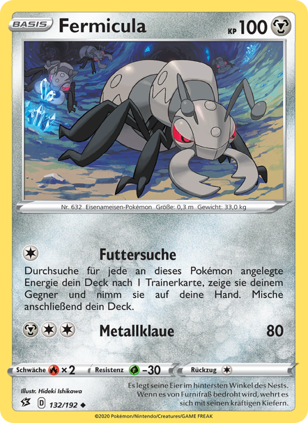 Fermicula 132 — Clash der Rebellen (German Pokémon TCG card)