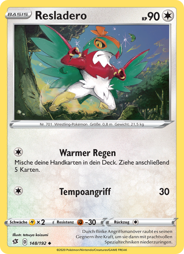 Resladero 148 — Clash der Rebellen (German Pokémon TCG card)