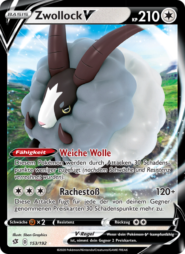 Zwollock V 153 — Clash der Rebellen (German Pokémon TCG card)
