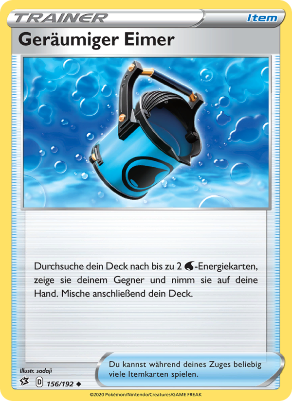 Geräumiger Eimer 156 — Clash der Rebellen (German Pokémon TCG card)