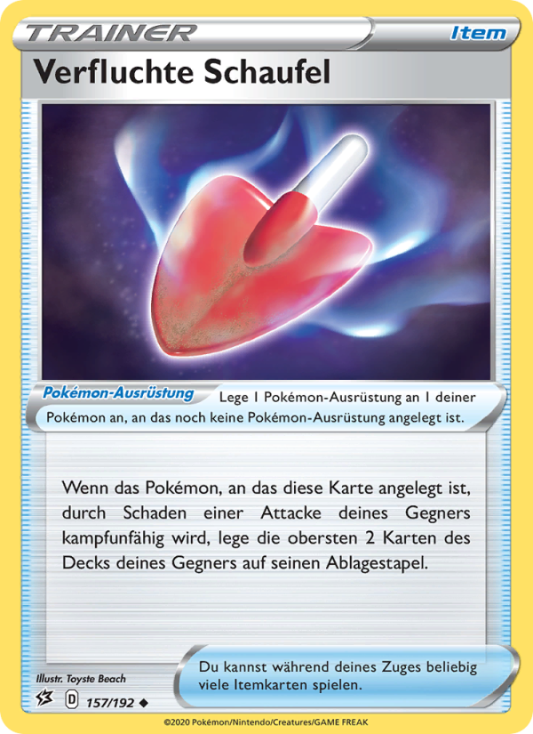 Verfluchte Schaufel 157 — Clash der Rebellen (German Pokémon TCG card)