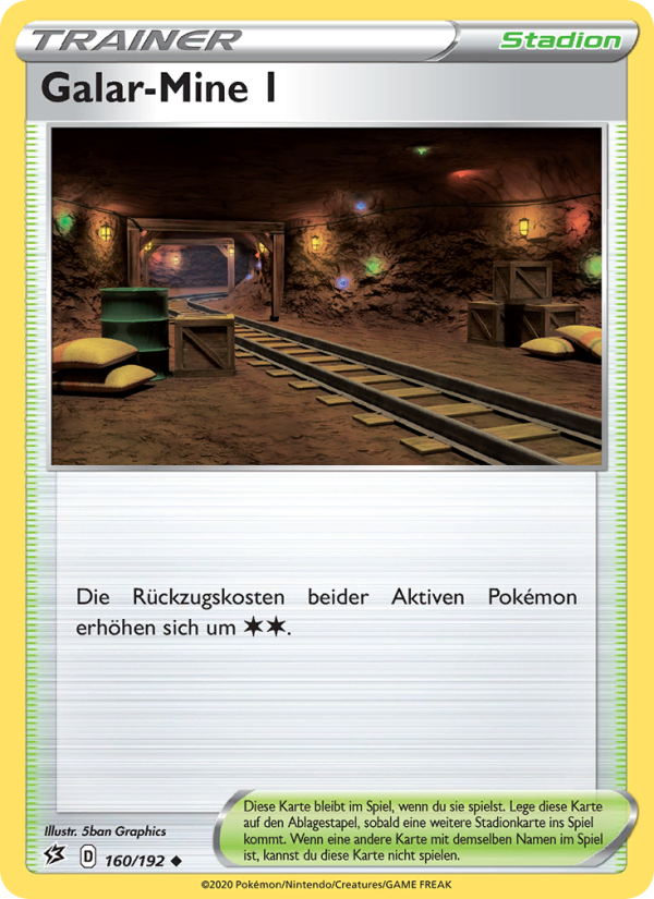 Galar-Mine 1 160 — Clash der Rebellen (German Pokémon TCG card)