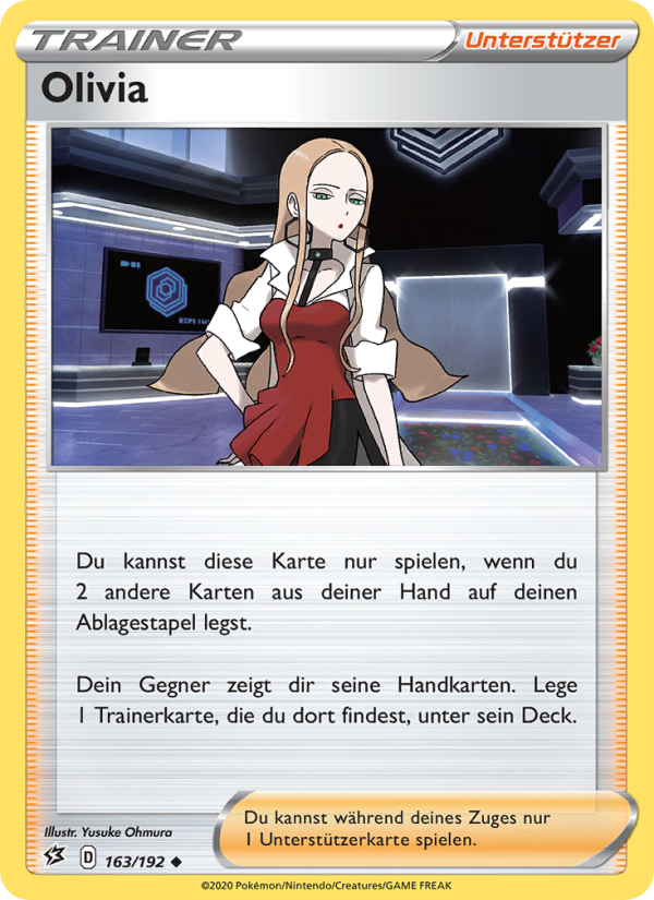 Olivia 163 — Clash der Rebellen (German Pokémon TCG card)