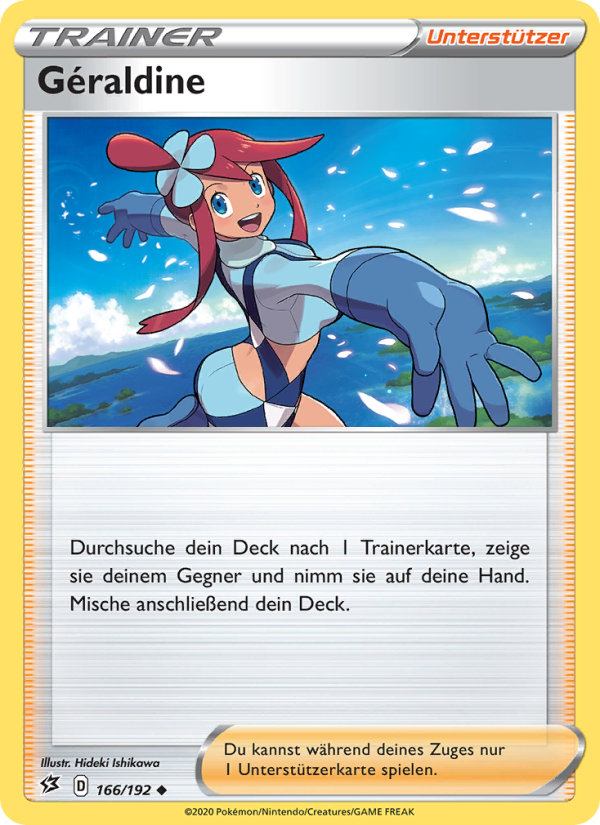 Géraldine 166 — Clash der Rebellen (German Pokémon TCG card)