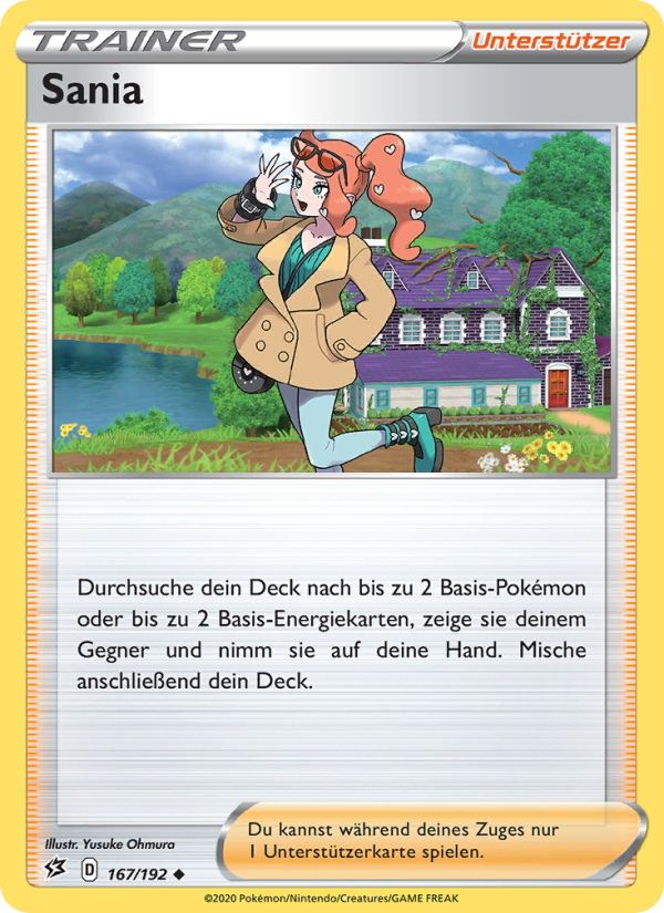 Sania 167 — Clash der Rebellen (German Pokémon TCG card)
