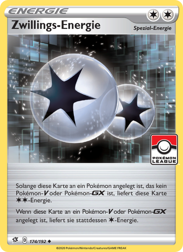 Zwillings-Energie 174 — Clash der Rebellen (German Pokémon TCG card)