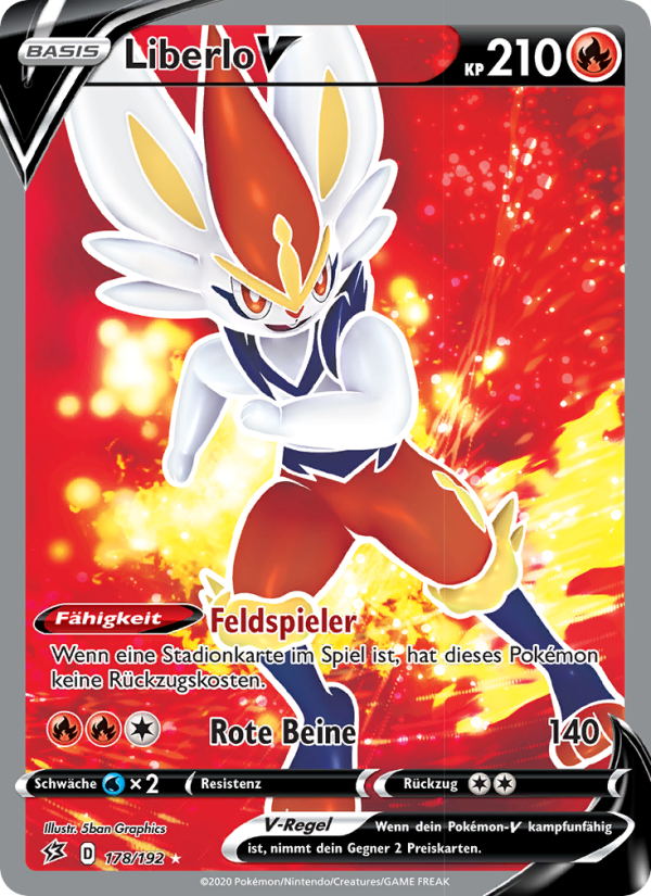 Liberlo V 178 — Clash der Rebellen (German Pokémon TCG card)