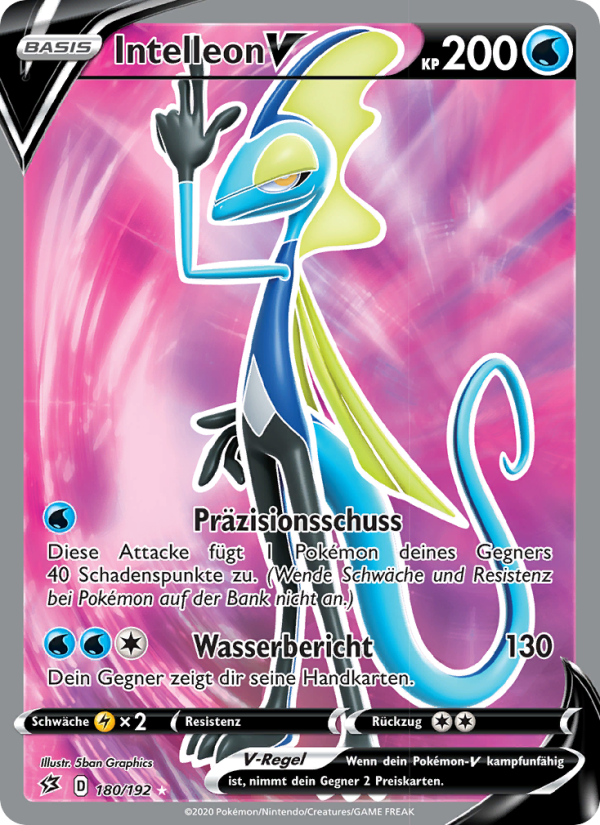 Intelleon V 180 — Clash der Rebellen (German Pokémon TCG card)