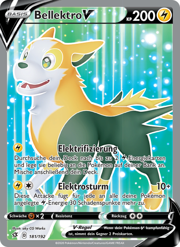 Bellektro V 181 — Clash der Rebellen (German Pokémon TCG card)