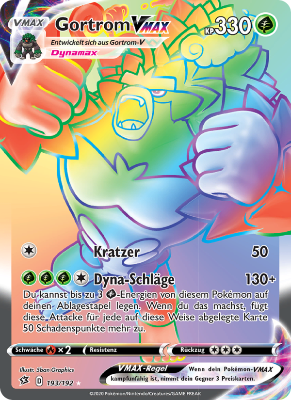 Gortrom VMAX 193 — Clash der Rebellen (German Pokémon TCG card)
