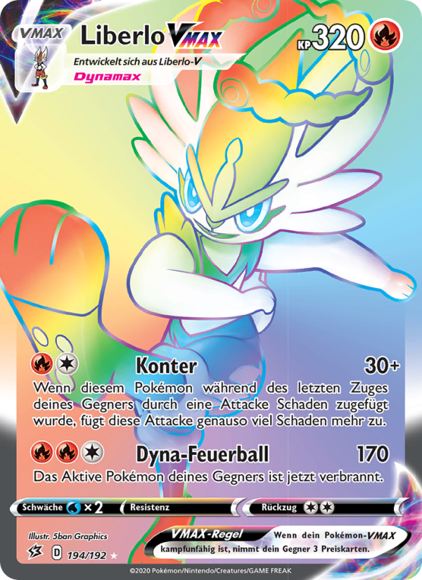 Liberlo VMAX 194 — Clash der Rebellen (German Pokémon TCG card)