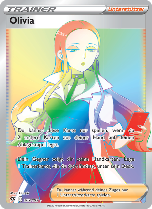 Olivia 202 — Clash der Rebellen (German Pokémon TCG card)