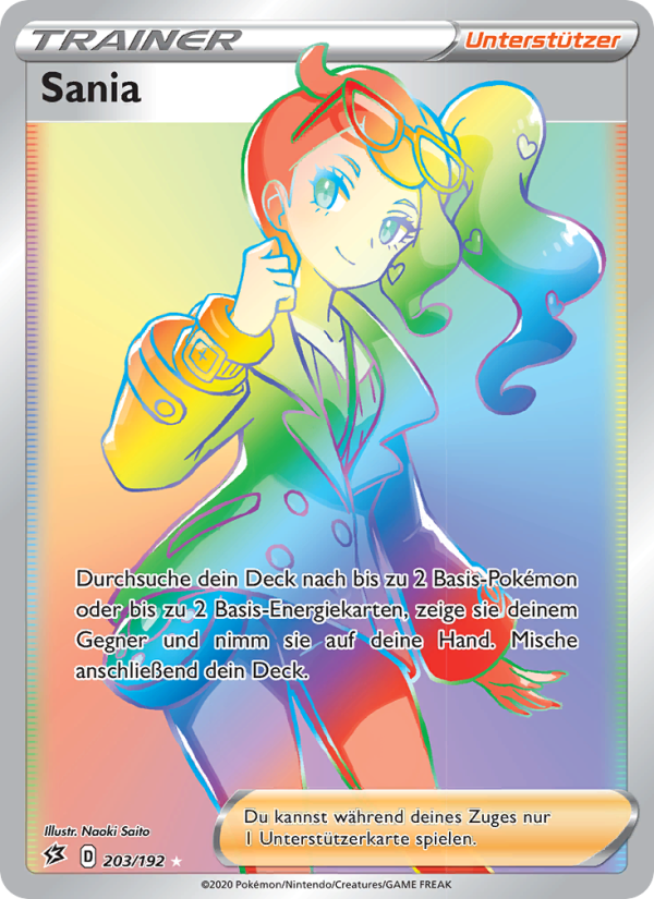 Sania 203 — Clash der Rebellen (German Pokémon TCG card)