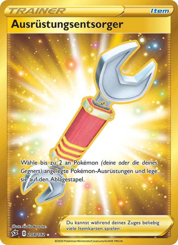 Ausrüstungsentsorger 208 — Clash der Rebellen (German Pokémon TCG card)