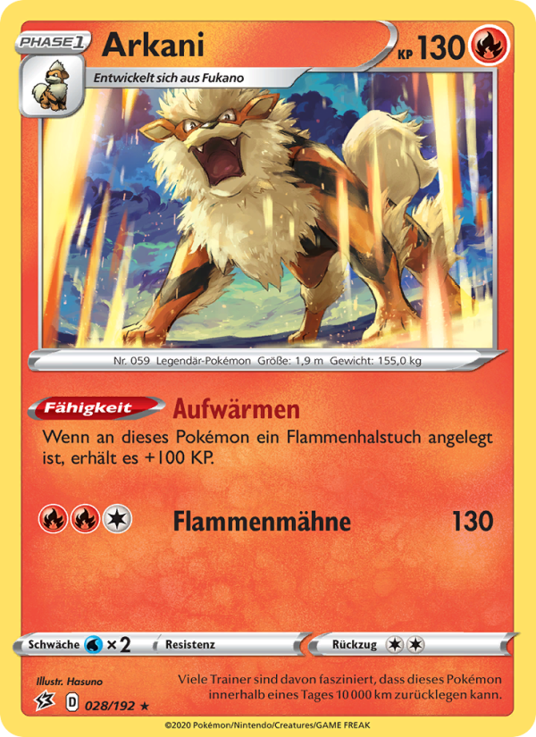 Arkani 28 — Clash der Rebellen (German Pokémon TCG card)