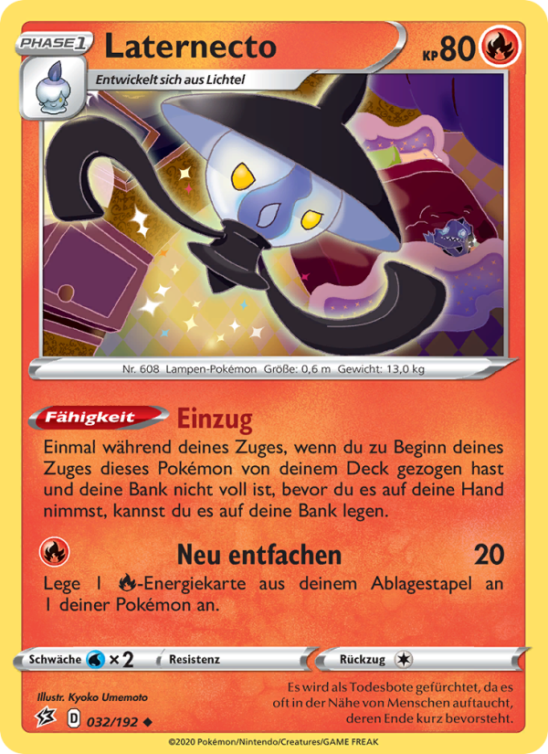 Laternecto 32 — Clash der Rebellen (German Pokémon TCG card)