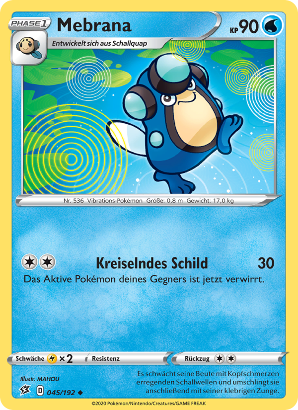 Mebrana 45 — Clash der Rebellen (German Pokémon TCG card)