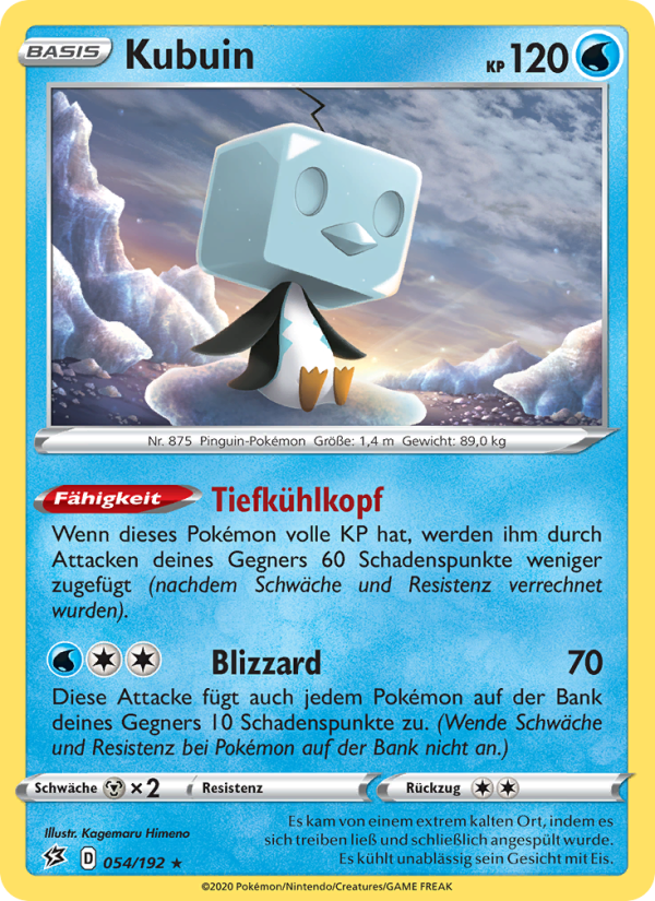 Kubuin 54 — Clash der Rebellen (German Pokémon TCG card)