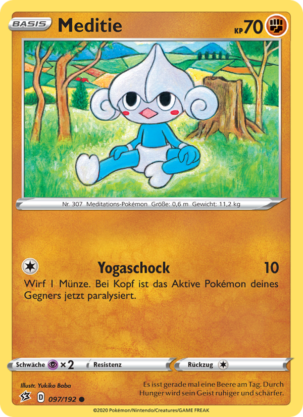 Meditie 97 — Clash der Rebellen (German Pokémon TCG card)