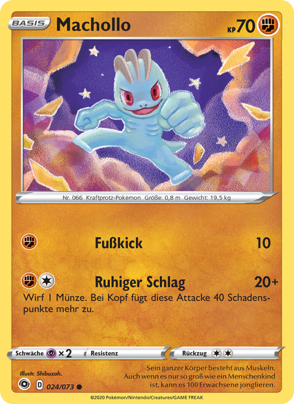 Machollo 24 — Weg des Champs (German Pokémon TCG card)
