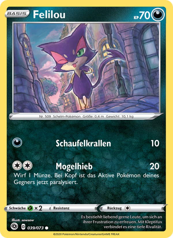 Felilou 39 — Weg des Champs (German Pokémon TCG card)