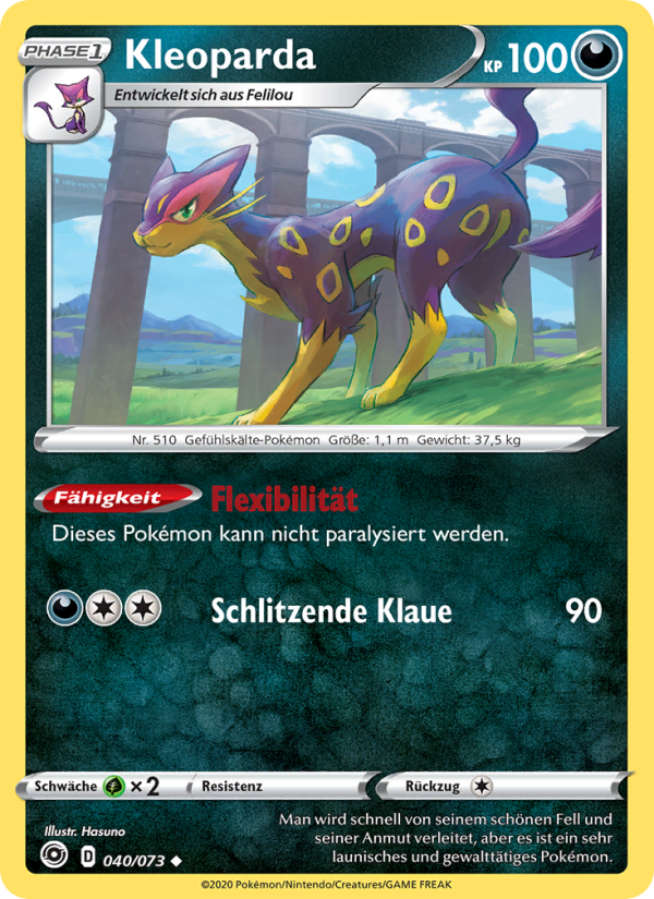 Kleoparda 40 — Weg des Champs (German Pokémon TCG card)