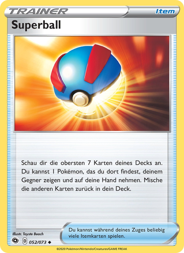 Superball 52 — Weg des Champs (German Pokémon TCG card)