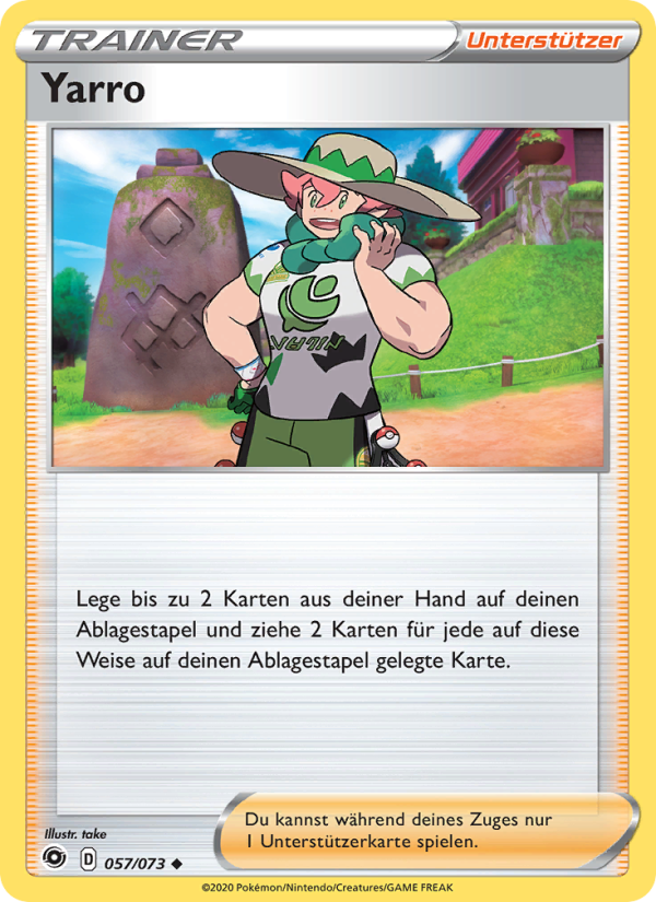 Yarro 57 — Weg des Champs (German Pokémon TCG card)
