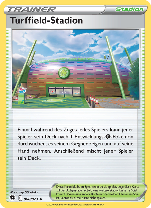Turffield-Stadion 68 — Weg des Champs (German Pokémon TCG card)