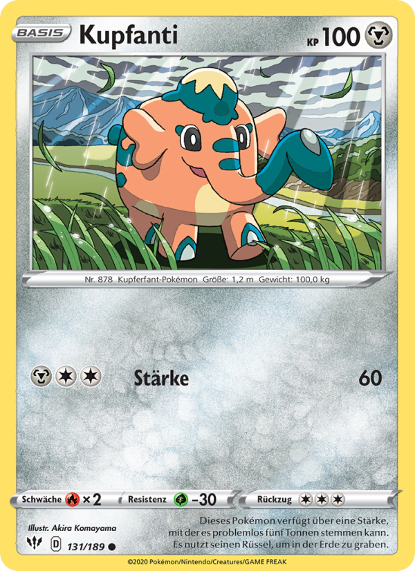 Kupfanti 131 — Flammende Finsternis (German Pokémon TCG card)