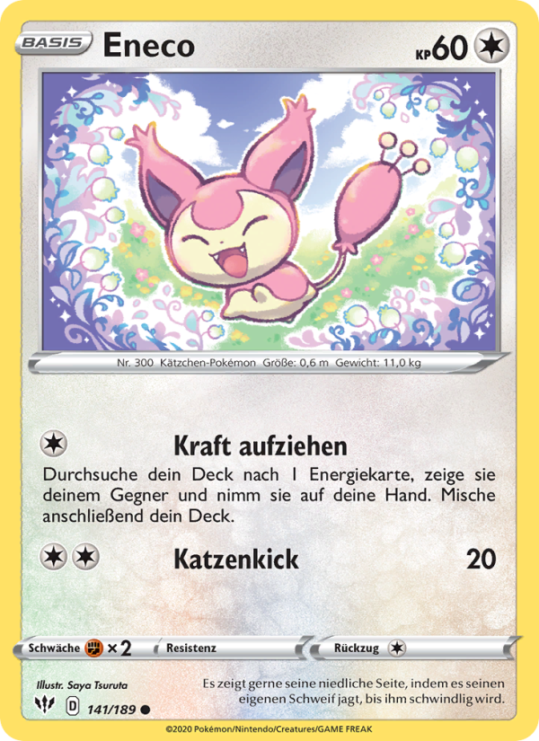 Eneco 141 — Flammende Finsternis (German Pokémon TCG card)