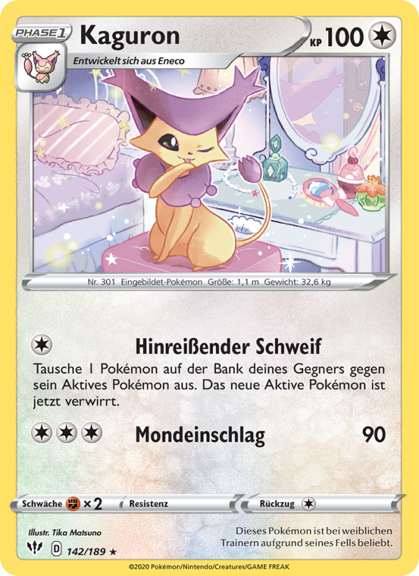 Enekoro 142 — Flammende Finsternis (German Pokémon TCG card)