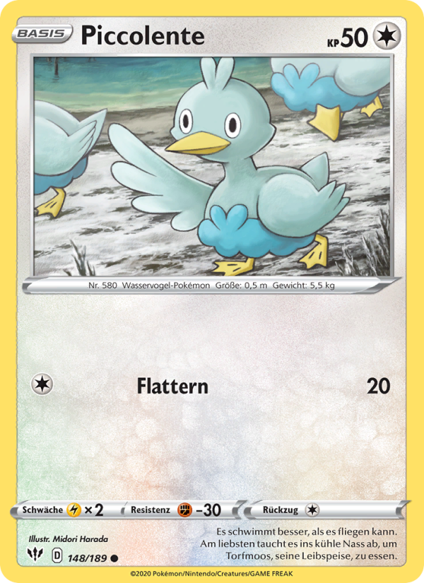 Piccolente 148 — Flammende Finsternis (German Pokémon TCG card)