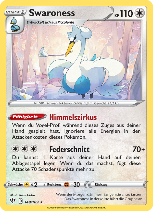 Swaroness 149 — Flammende Finsternis (German Pokémon TCG card)