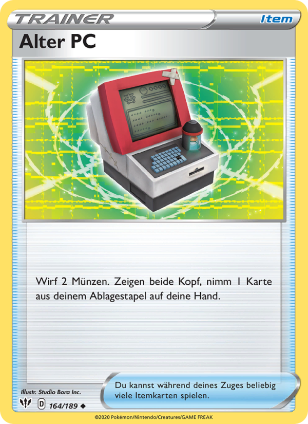 Alter PC 164 — Flammende Finsternis (German Pokémon TCG card)