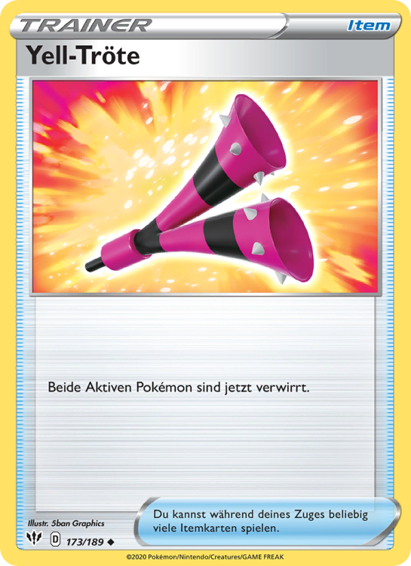 Yell-Tröte 173 — Flammende Finsternis (German Pokémon TCG card)