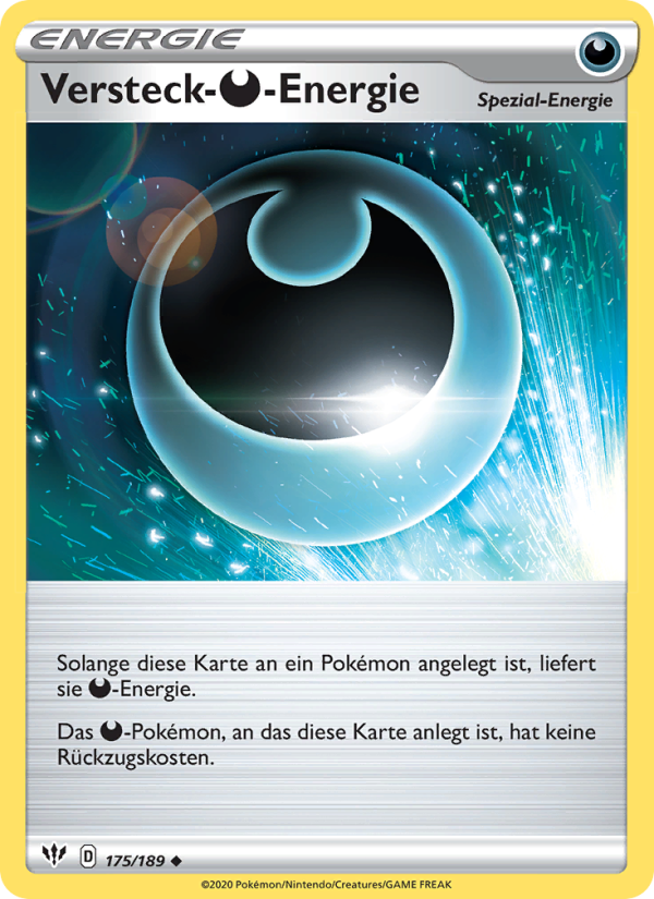 Versteck-Darkness-Energie 175 — Flammende Finsternis (German Pokémon TCG card)