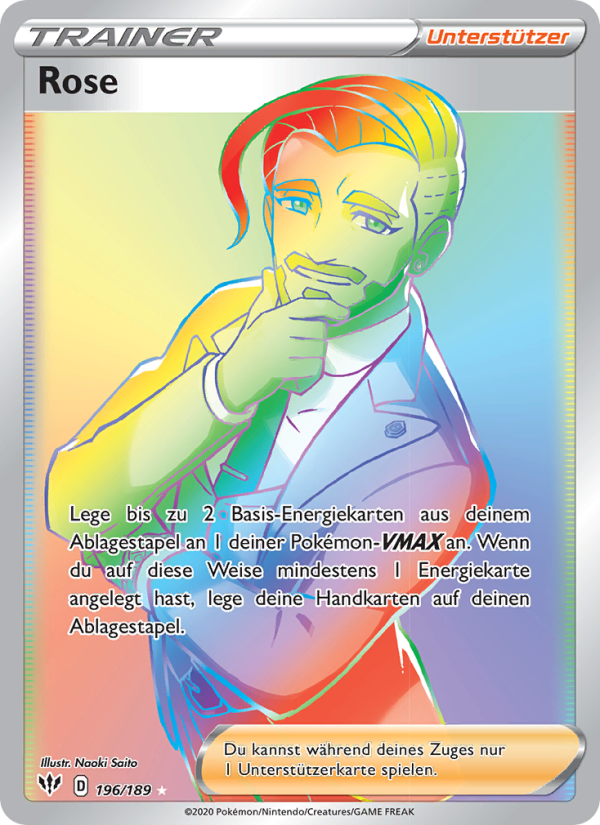 Rose 196 — Flammende Finsternis (German Pokémon TCG card)