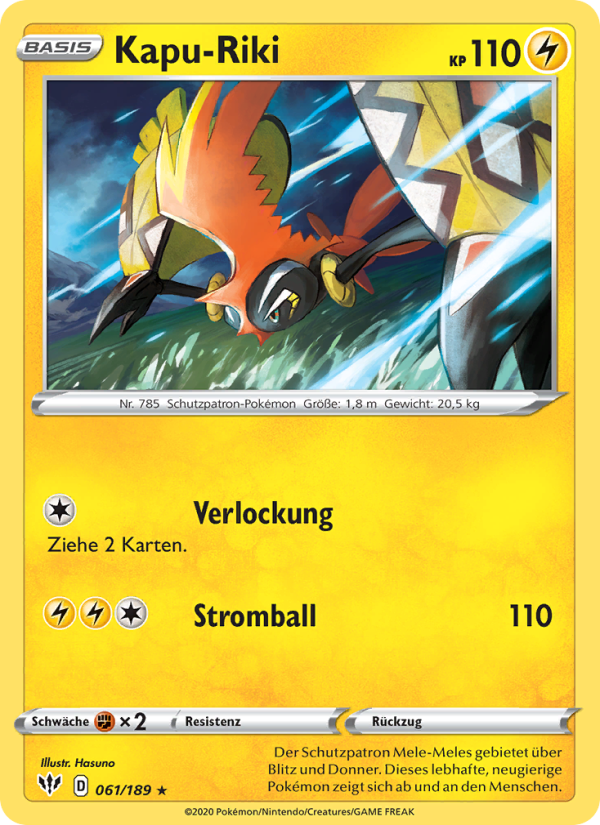 Kapu-Riki 61 — Darkness Ablaze (German Pokémon TCG card)