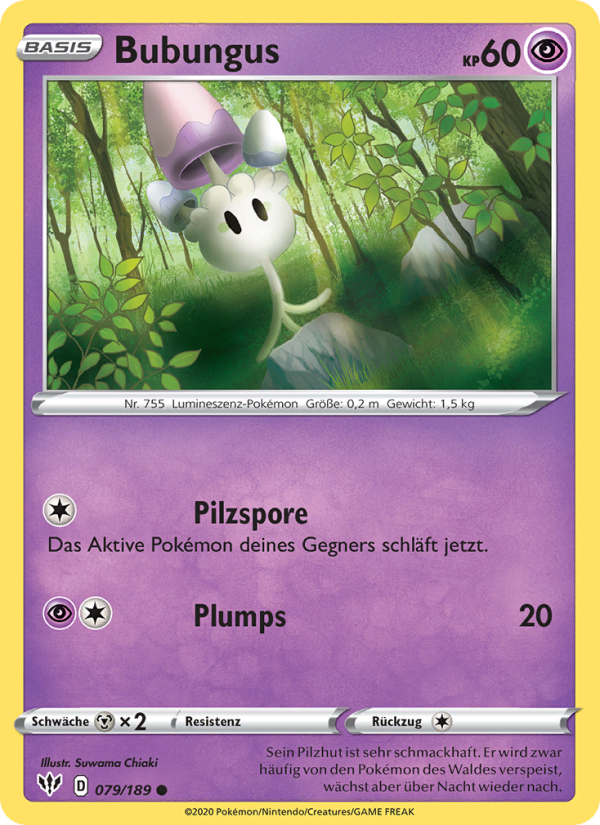 Bubungus Pokémon TCG cards