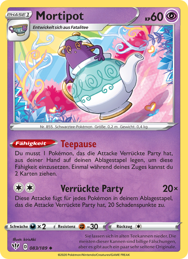 Mortipot 83 — Flammende Finsternis (German Pokémon TCG card)