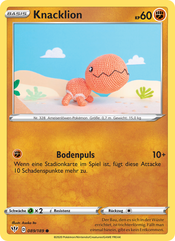 Knacklion 89 — Flammende Finsternis (German Pokémon TCG card)